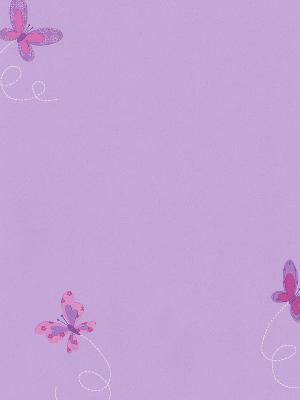 Brewster Wallcovering Flutter-By Purple Butterflies Purple