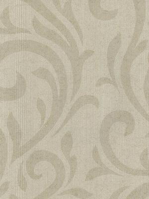 Brewster Wallcovering Dante Taupe Swirl Taupe