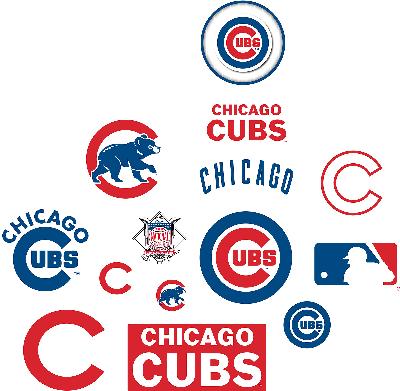 Brewster Wallcovering Chicago Cubs Logo Fathead Jr 