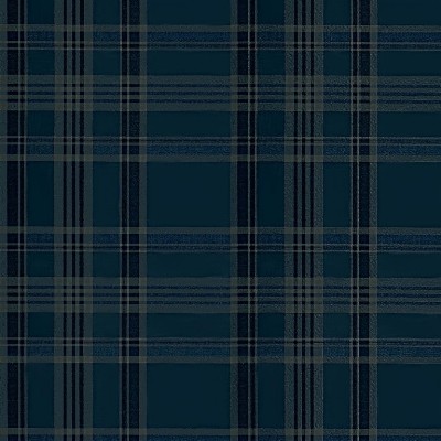 Deerpath Trail Plaid INDIGO Ralph Lauren Wallpaper Deerpath Trail Plaid INDIGO