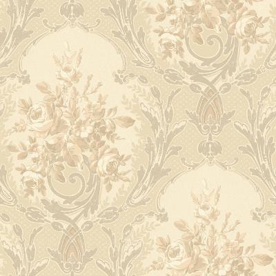 York Wallcovering ARCHITECTURAL FLORAL           Iridescent/Silver