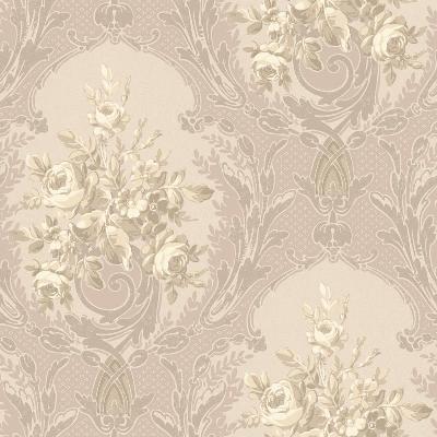York Wallcovering ARCHITECTURAL FLORAL           Lavender/Glint