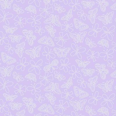 York Wallcovering Glitter Butterfly                                  Purples             