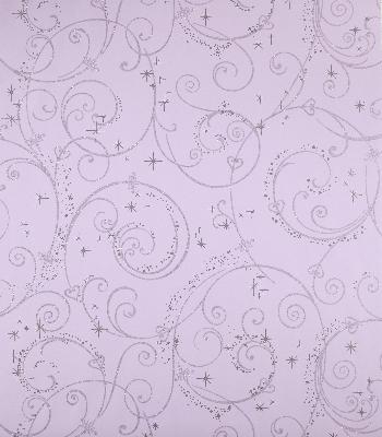 York Wallcovering Disney Princess Purple Perfect Princess Glitter Swirl Wallpaper 