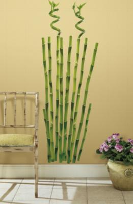 York Wallcovering Bamboo Peel & Stick Wall Decals Green