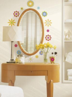 York Wallcovering Graphic Flowers Peel & Stick Wall Decals Multi