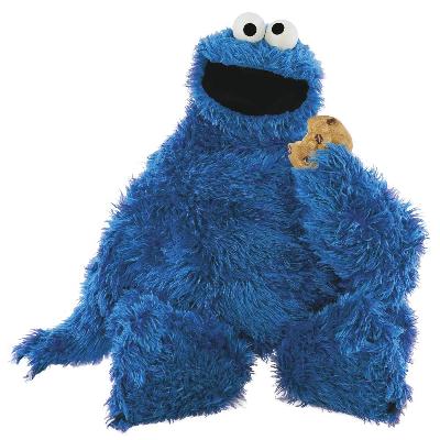 York Wallcovering Sesame Street Cookie Monster Peel & Stick Giant Wall Decal Blue