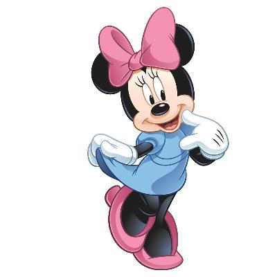 Roommates Mickey & Friends - Minnie Mouse Peel & Stick Giant Wall Decal Blue
