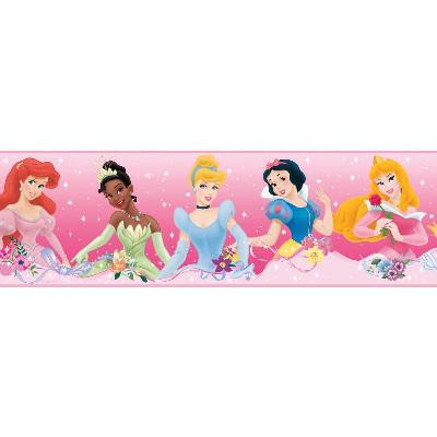 York Wallcovering Disney Princess Pink Wall Border 