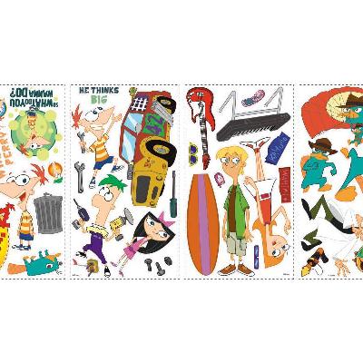 York Wallcovering Phineas & Ferb Peel & Stick Wall Decal Multi