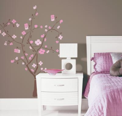 Roommates Spring Blossom Peel & Stick Giant Wall Decal Pink