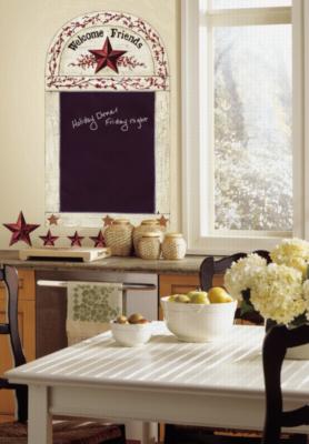 York Wallcovering Country Chalkboard Peel & Stick Wall Decals Black