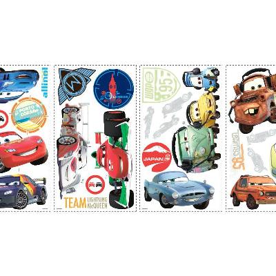 Roommates Cars 2 Peel & Stick Wall Decals Multi
