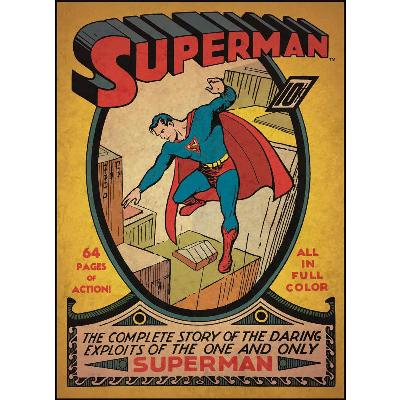 York Wallcovering Comic Book Cover - Superman Issue #1 Peel & Stick Comic Book Cover Multi