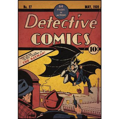York Wallcovering Comic Book Cover - Batman Issue 1 Peel & Stick Comic Cover Multi