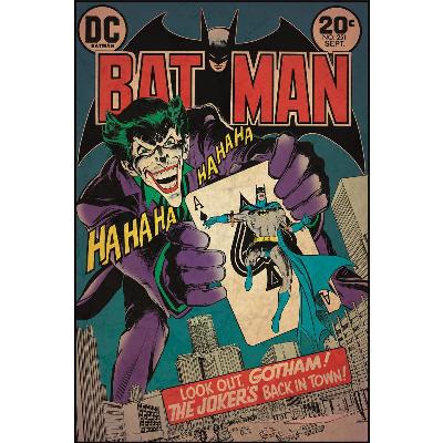 York Wallcovering Comic Book Cover - Batman/Joker Issue Peel & Stick Comic Book Cover Multi