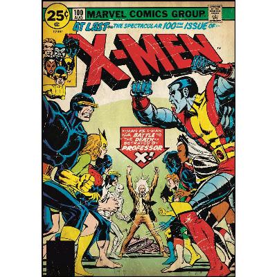 York Wallcovering Comic Book Cover - X Men Peel & Stick Comic Book Cover Multi