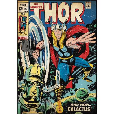 York Wallcovering Comic Book Cover - Thor Peel & Stick Comic Book Cover Multi