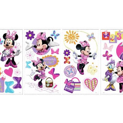 Roommates Mickey & Friends - Minnie Bow-Tique Peel & Stick Wall Decals Multi