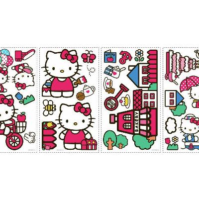 York Wallcovering Hello Kitty - The World of Hello Kitty Peel & Stick Wall Decals Multi