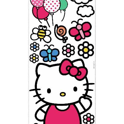 York Wallcovering Hello Kitty - The World of Hello Kitty Peel & Stick Giant Wall Decals White