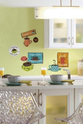 Roommates Caf Peel & Stick Wall Decals Multi