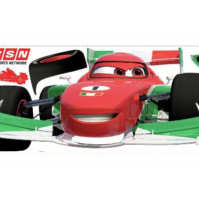 York Wallcovering Cars 2 Francesco Peel & Stick Giant Wall Decal Red
