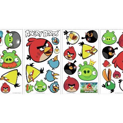 York Wallcovering Angry Birds Peel & Stick Wall Decals Multi