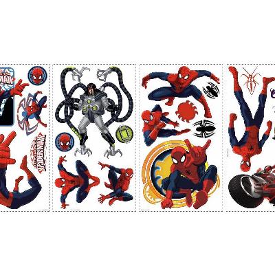 York Wallcovering Spiderman - Ultimate Spiderman Peel & Stick Wall Decals Red