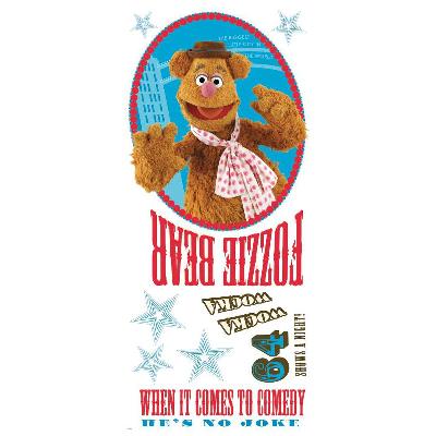 York Wallcovering Muppets - Fozzie Peel & Stick Giant Wall Decal Brown