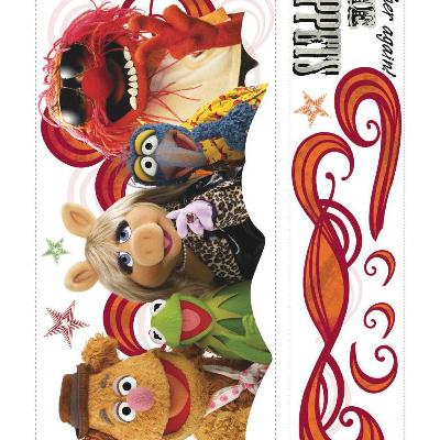 York Wallcovering Muppets - Collage Peel & Stick Giant Wall Decal Multi
