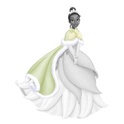 York Wallcovering Disney Princess - Tiana Holiday Add On Green