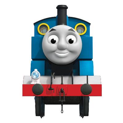 York Wallcovering Thomas the Tank Engine Peel & Stick Giant Wall Decal with Hooks Blue