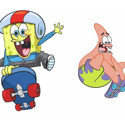 York Wallcovering Spongebob Skaters Peel & Stick Giant Wall Decal Multi