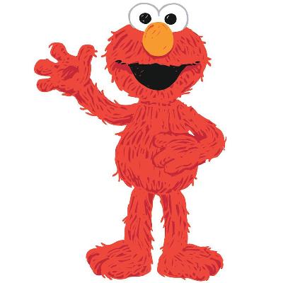 York Wallcovering Sesame Street - Elmo Loves You Peel & Stick Giant Wall Decals Red