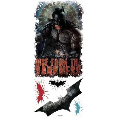York Wallcovering Batman - Dark Knight Rises - Darkness Giant Peel & Stick Wall Art Black