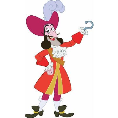 York Wallcovering Jake & the Neverland Pirates Captain Hook Peel & Stick Giant Wall Decal Multi