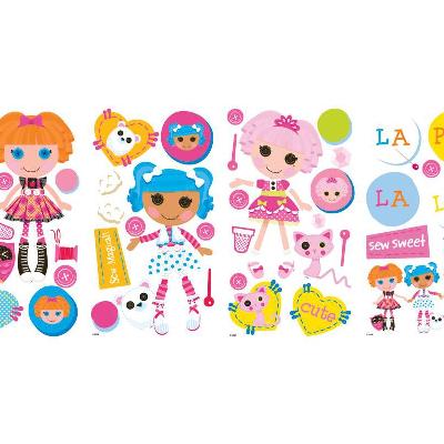 York Wallcovering Lalaloopsy Peel & Stick Wall Decals Multi