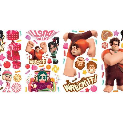 York Wallcovering Wreck it Ralph Peel & Stick Wall Decals Multi