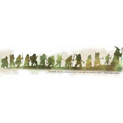 Roommates The Hobbit Quote Peel & Stick Wall Decals Green