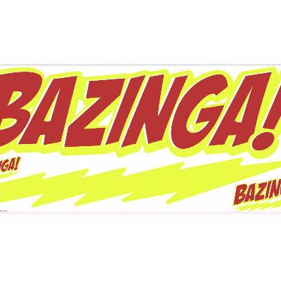 York Wallcovering Big Bang Theory BAZINGA Peel & Stick Giant Wall Decal Red/Yellow