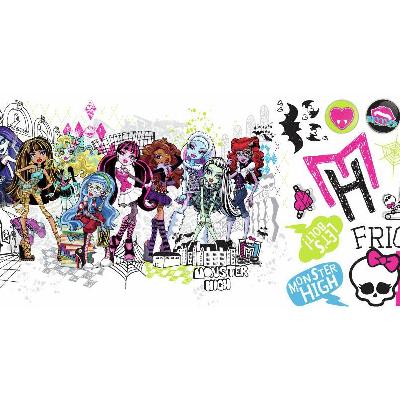 York Wallcovering Monster High Group Peel and Stick Giant Wall Decals Multi