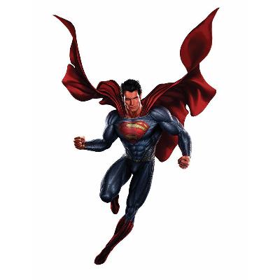 York Wallcovering Superman Man of Steel Peel and Stick Giant Wall Decals Multi