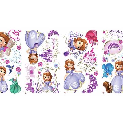 Roommates Sofia the First Peel and Stick Wall Decals Multi