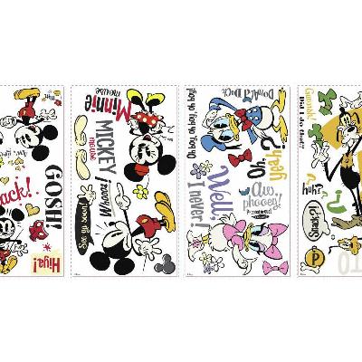 York Wallcovering Mickey & Friends - Mickey Mouse Cartoons Peel & Stick Wall Decals Multi