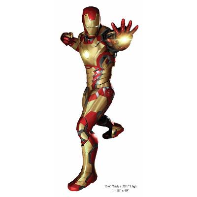York Wallcovering Iron Man 3 Peel and Stick Giant Wall Decals Red/Gold