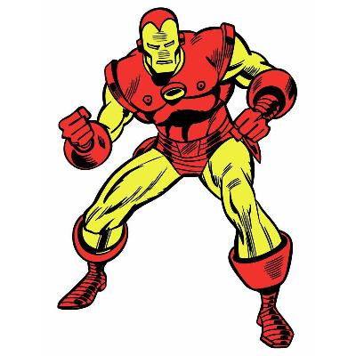 York Wallcovering Marvel Classic Iron Man Peel and Stick Giant Wall Decals Multi