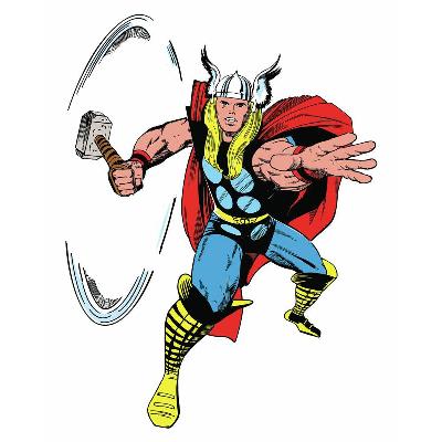 York Wallcovering Marvel Classic Thor Peel and Stick Giant Wall Decals Multi