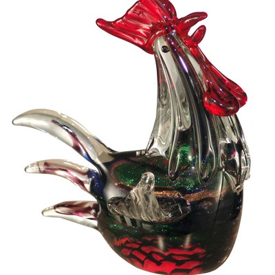 Dale Tiffany Rooster Handcrafted Art Glass Figurine Not Applicable