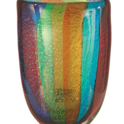 Dale Tiffany Menlo Hand Blown Art Glass Vase Not Applicable